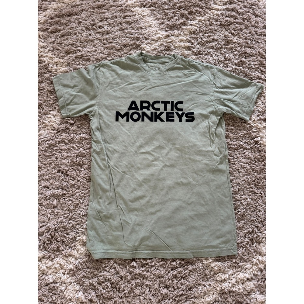 Arctic Monkeys North American Tour 2023 Sage Green Graphic T-Shirt Small